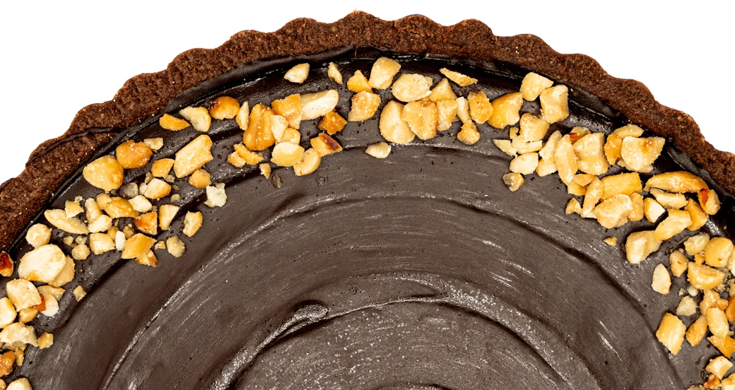 TARTA DE GANACHE + CACAHUATE